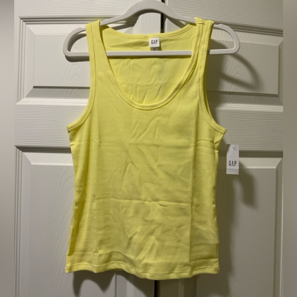 GAP Women's Vibrant Yellow Tank Top